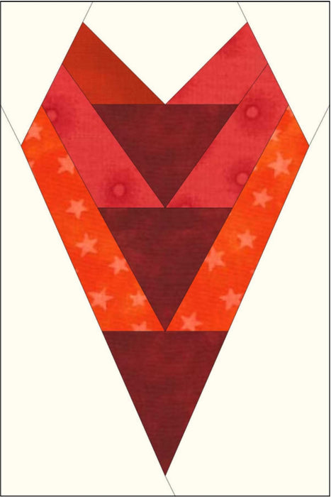 Foundation Pieced Heart