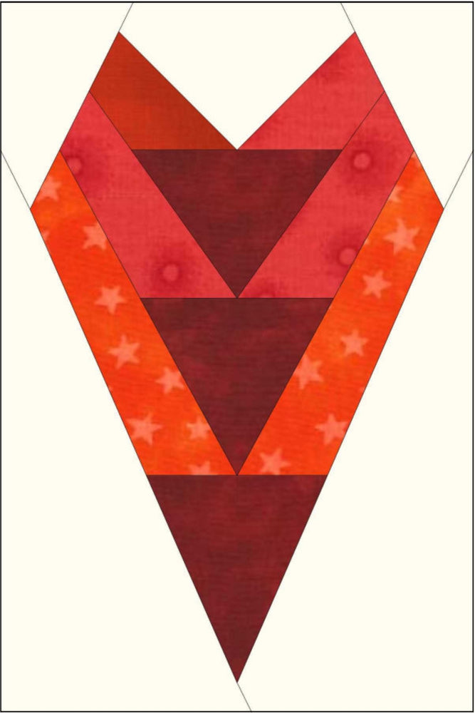 Foundation Pieced Heart