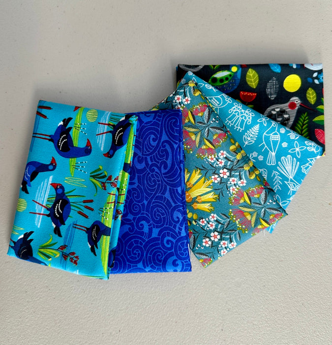 A New Zealand Bundle - 5 x Fat Quarters - February Pick