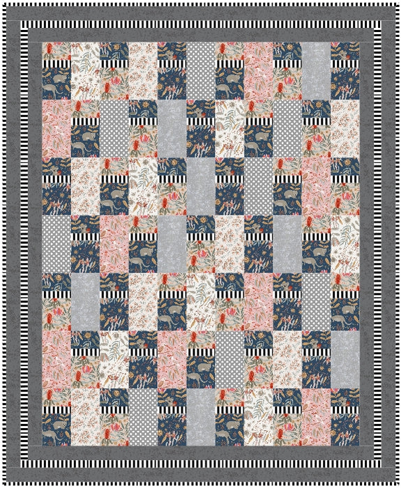 Four by Eight – Easy Beginner Quilt Pattern