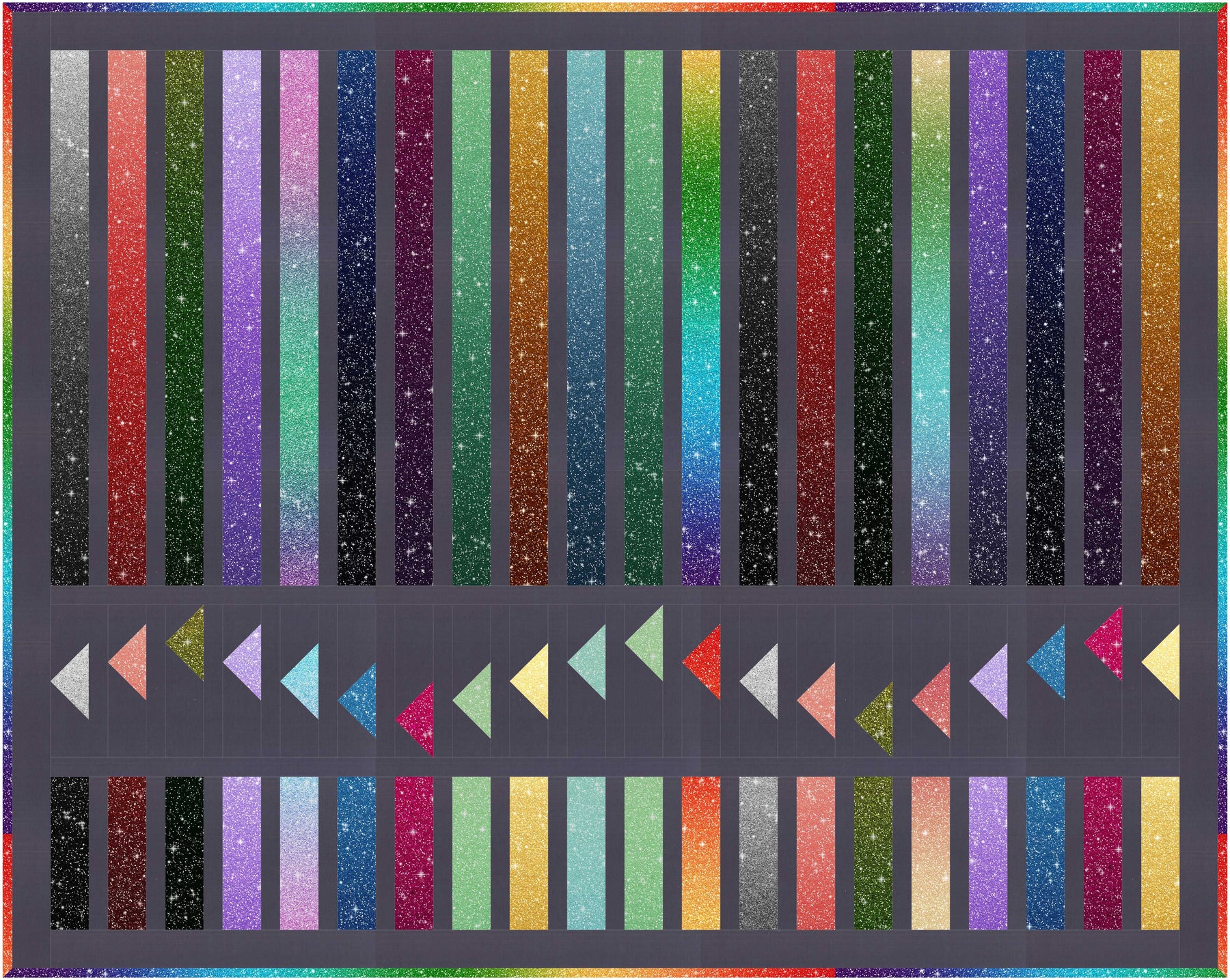 On the Trail – 2½" Strip Quilt Pattern