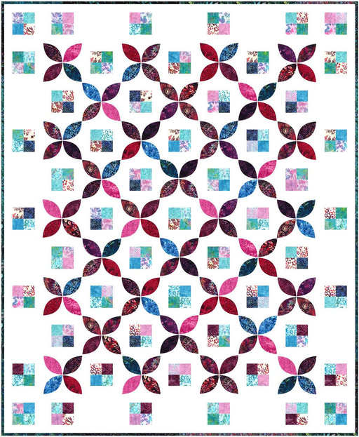 Petal Pop Quilt Pattern – 2½″ Strip Friendly Scrap Quilt (Beginner Friendly)