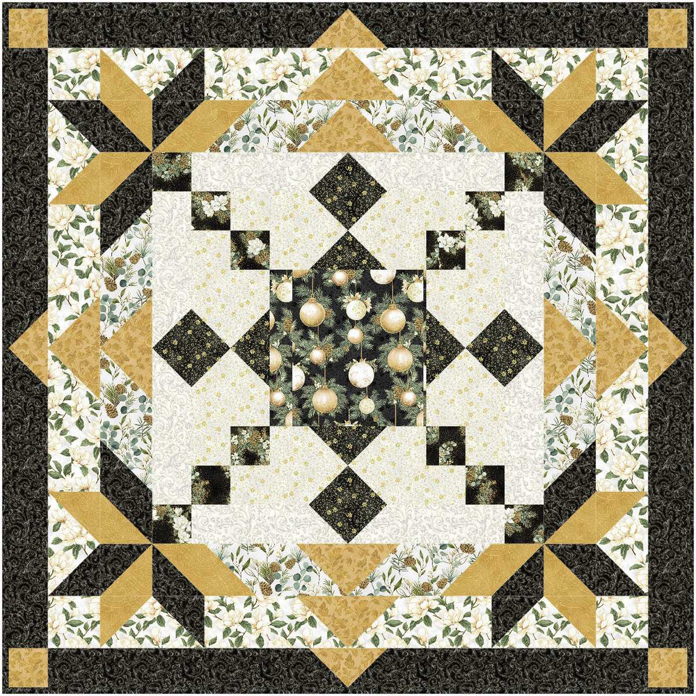 ❄️ Star of Winter Quilt Pattern – Elegant Star Quilt for Winter Fabrics or Year-Round Sewing