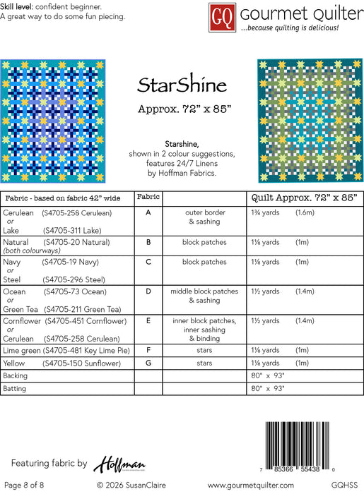 StarShine Quilt Pattern – Digital Download