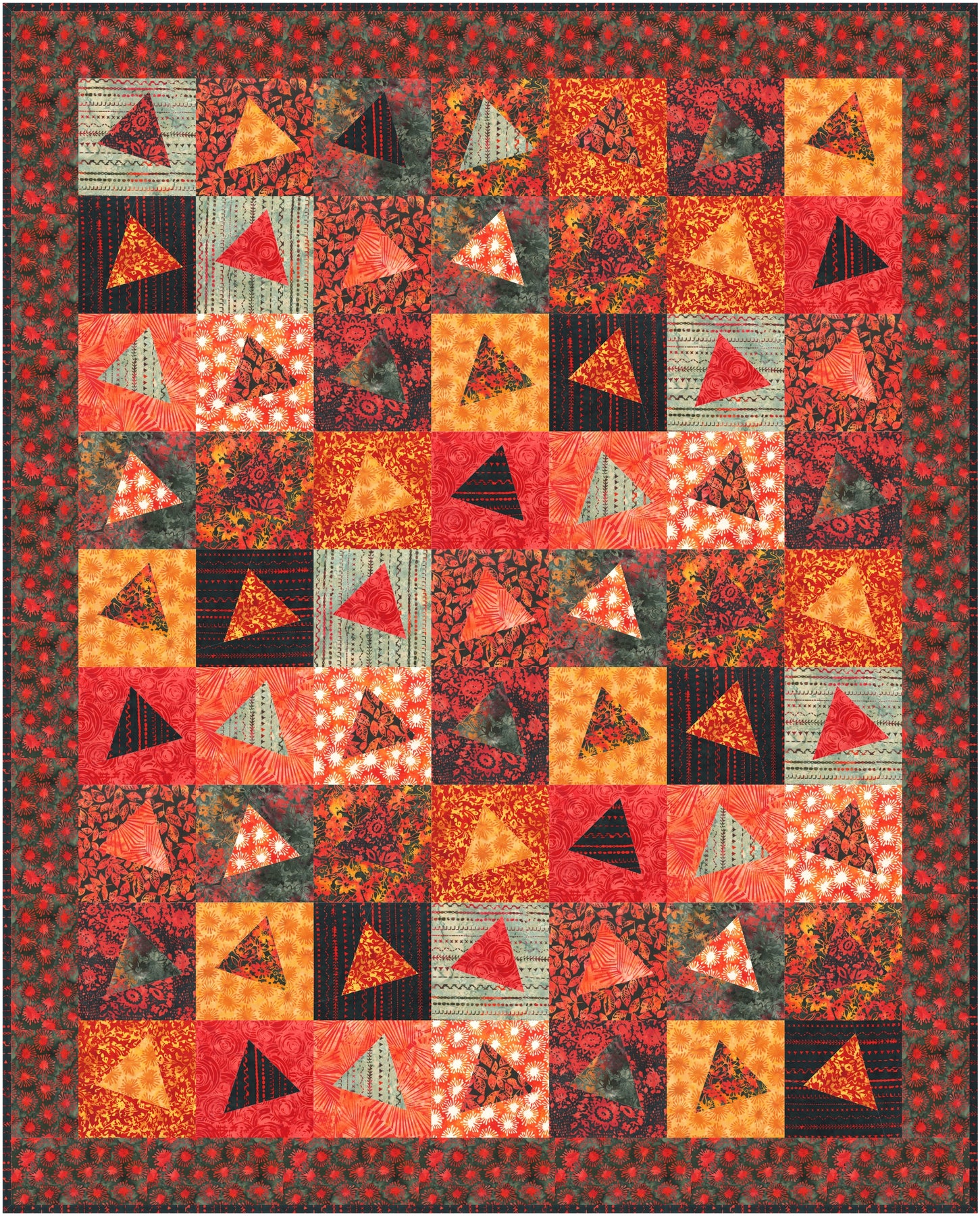 Those Wonky Triangles Quilt Pattern — Gourmet Quilter