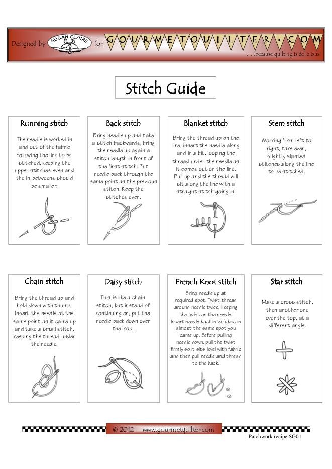 stitch-guide-gourmet-quilter for Free Printable Printable Embroidery Stitch Guide Stitch Guide — Gourmet Quilter for Free Printable Printable Embroidery Stitch Guide