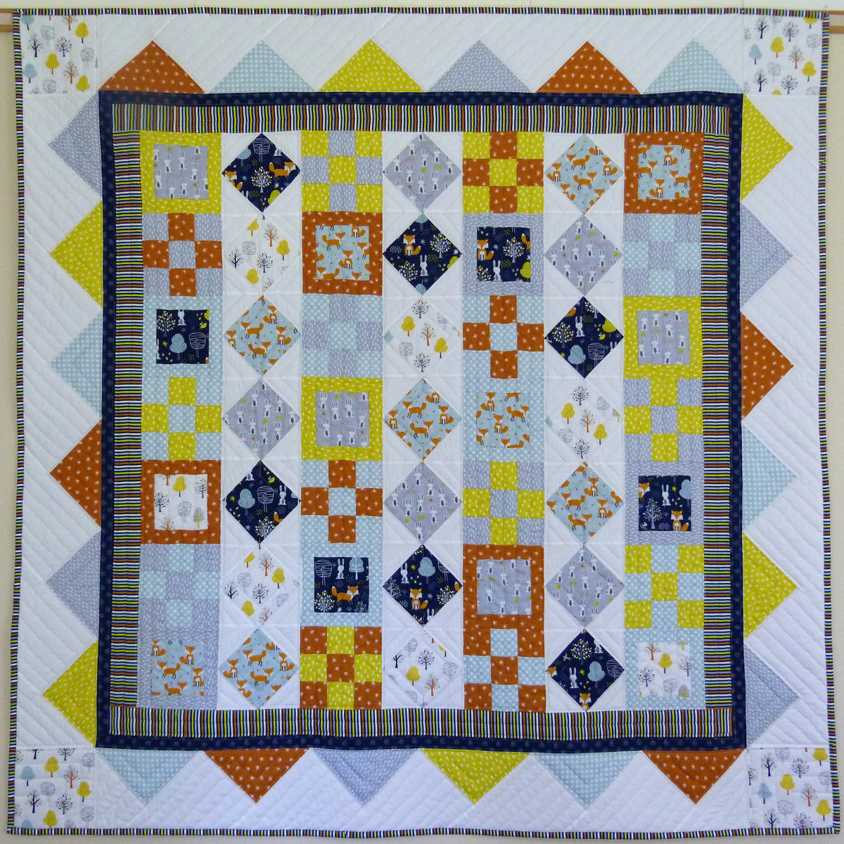 Woodland Patch Quilted Washer and Dryer Cover NCU0NTV396
